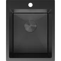 Mexen Solix évier en acier inoxydable 1 cuve 400 x 500 mm, noir HC - 6406401000-70HC