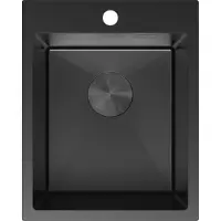 Mexen Solix évier en acier inoxydable 1 bac 400 x 500 mm, noir - 6406401000-70