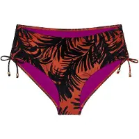 Triumph Swimwear Bas de bikini ' Red Label Summer Palm ' brun foncé / orange / noir