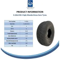 Parnells Série de 2 - 4.10/3.50-4 Wanda P332 Grass Pneumatique TL & 4.10/3.50-4 / 4.00-4 / 1