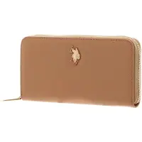 U.S. POLO ASSN. porte-monnaie Jones Zip Around Wallet Camel marron clair