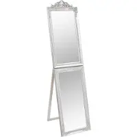 vidaXL Miroir sur pied argenté 40x160 cm