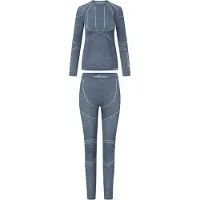Viking Lana Pro Merino Base Layer Set Gris L Femme