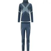 Viking Fusion Long Sleeve Base Layer Set Bleu S Homme
