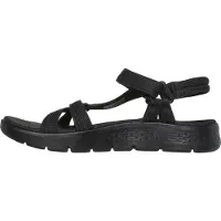 SKECHERS Go Walk Flex Sandal - Sublime Sandalen Plat - Zwart - Maat 40