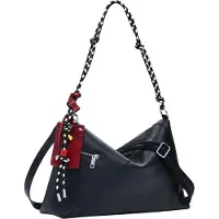 Desigual Sac à main noir : polyvalent avec bandoulières amovibles