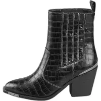 Buffalo Bottes de cowboy noir