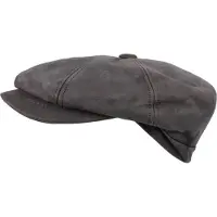 Horka Casquette en cuir nappa marron, taille 55 255010-0005