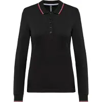 Kariban Polo piqué à manches longues pour femme