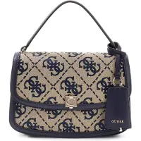 GUESS Sac à Rabat Audrey Monogramme Navy Logo