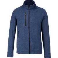 Kariban Gilet zippé pour homme , en chiné