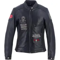 Helstons X Helstons Pretty Blouson de cuir pour femme, noir, XL