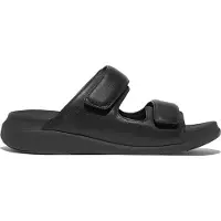FitFlop FitFlop F-Mode Go - Sandales réglables à deux barrettes pour homme - NOIR 45