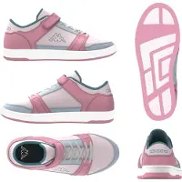 Kappa Baskets basses enfant RERNAL EV KID filles - Blanc - 33