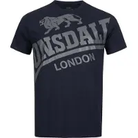 Lonsdale T-Shirt 'Watton' marine / gris