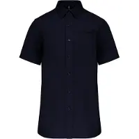 Kariban CHEMISE POPELINE MANCHES COURTES Marine - Kariban K543 - Taille XS