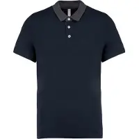 Kariban Pack 5 Polo jersey bicolore homme Navy/Dark Grey Heather - Kariban K260 - Taille 3XL