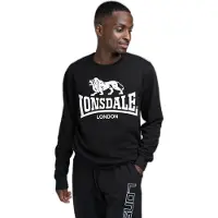 Lonsdale Sweat-shirt 'Go Sport' noir / blanc