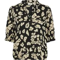 Kaffe Chemisier 'KAElly' beige / beige clair / noir