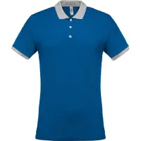 Kariban Polo piqué bicolore pour hommes