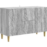 vidaXL Meuble de rangement latéral, Sonoma-gris, 89 x 34,5 x 60 cm, panneaux de particules