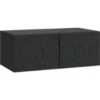 vidaXL Meuble TV mural 78,5 x 31 cm Noir Panneau de particules