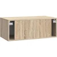 vidaXL Meuble TV mural 78,5 x 31 cm, chêne Sonoma