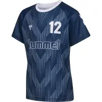Hummel T-Shirt fonctionnel gentiane / blanc