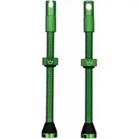 Chris King Peatys X Chris King MK2 Tubeless Valves 1 paire tubeless 80 mm vert émeraude PTV2-80-EMR-12