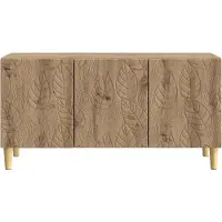 vidaXL Meuble TV 99 x 34,5 x 50 cm en bois d'ingénierie « chêne artisanal »