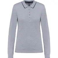 Kariban Polo piqué à manches longues pour femme