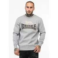 Lonsdale Sweat-shirt 'Lawins' beige / gris chiné / noir