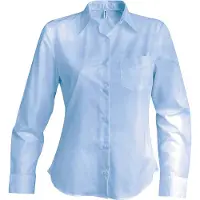 Kariban JESSICA > CHEMISE MANCHES LONGUES FEMME Cobalt Bleu - Kariban K549 - Taille L