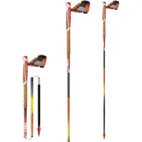 TSL Outdoor - Bâtons de trail - Trail C4 Cork Cross Fire Sht - Taille 110 cm - Orange