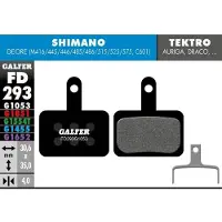 Galfer Plaquettes De Frein à Disque Mtb Standard Deore M416/445/446/485/486 30 Paires