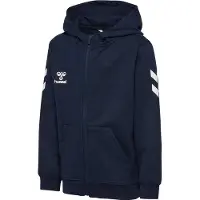 Hummel Veste de survêtement bleu nuit / blanc