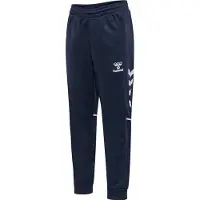 Hummel Pantalon de sport bleu foncé / blanc