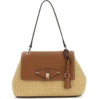 GUESS Sac à Rabat Maggie Natural/Caramel