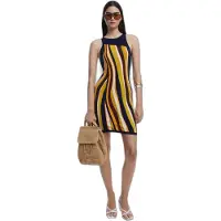 Desigual Robe orange / noir