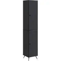 vidaXL , ensemble de deux armoires, matériau de bois