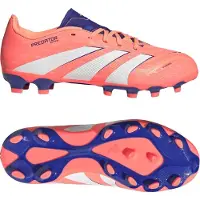 Adidas Bottes de football mixtes Predator League MG Enfant Signal Coral/Cloud White/Beam Orange