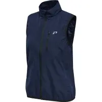 Hummel Gilet de sport bleu foncé / blanc