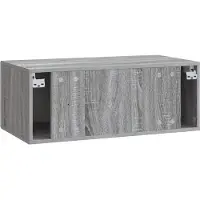 vidaXL Meuble TV mural 98 x 41 x 30 cm Gris Sonoma