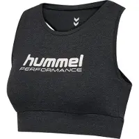 Hummel Haut de sport 'Pulse' noir chiné / blanc