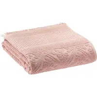 Vivaraise Drap De Bain Uni Zoe Aubepine 100 X 180 Cm Vivaraise