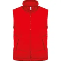 Kariban Bodywarmer doubl? polaire Rouge - Kariban K6118 - Taille S