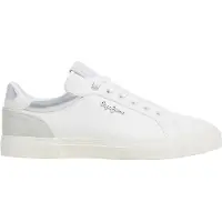 Pepe Jeans Baskets basses 'KENTON COURT' gris / argent / blanc