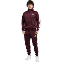 Lonsdale Survêtement 'Pember' écru / rouge foncé