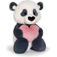 Nici Doudou Love Panda avec cœur GREEN, 62609