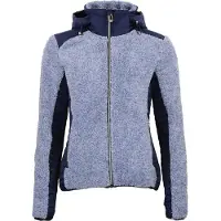 Mountain Peak Polaire à capuche zippé bi-matière femme